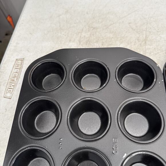 Ekco~Two Sets of 12 Cavity Small Muffin/ Cake Pans Made In USA Vintage - Picture 2 of 10